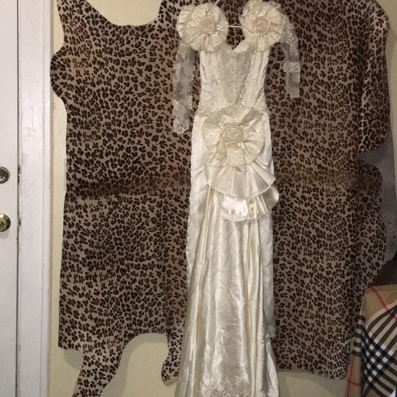 Vintage wedding dress 70s 4 - Picture 7 of 11